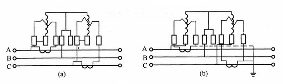 三相三线电表电流互感器接线电路图